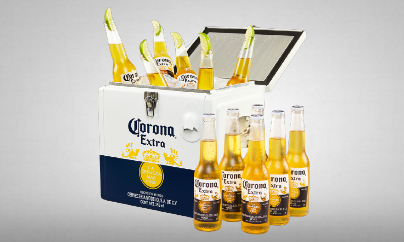 Corona Exgra Coolbox met Corona flesjes